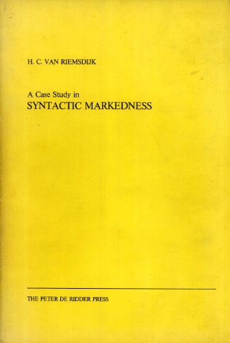 A case study in syntactic markedness: The binding nature of prepositional phrases (9789031601608) by Riemsdijk, Henk C. Van