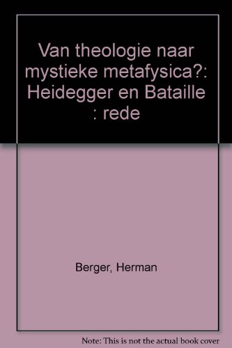 Stock image for Van Theologische Naar Mystieke Metafysica? for sale by Daedalus Books