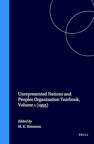 9789041102232: Unrepresented Nations and Peoples Organization Yearbook, Volume 1 (1995): Yearbook 1995