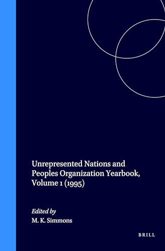 9789041102232: Unrepresented Nations and Peoples Organization Yearbook 1995