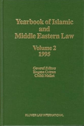 Beispielbild fr Yearbook of Islamic and Middle Eastern Law : Volume 2 : 1995 zum Verkauf von Kloof Booksellers & Scientia Verlag