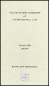 Imagen de archivo de The Palestine Yearbook of International Law , 1995: Vol 8 a la venta por Revaluation Books