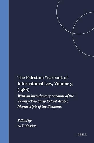 Imagen de archivo de The Palestine Yearbook of International Law 1986 a la venta por Revaluation Books