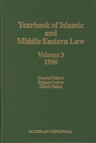 Beispielbild fr Yearbook of Islamic and Middle Eastern Law - Volume 3, 1996 zum Verkauf von Moe's Books
