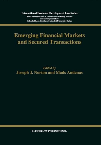 9789041106759: Emerging Financial Markets and Secured Transactions (International Economic Development Law)