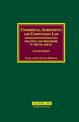 9789041108685: Commercial Agreements and Competition Law: Practice and Procedure in the Uk and Ec