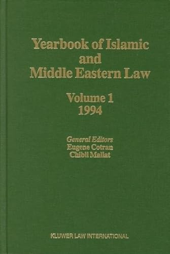 Beispielbild fr Yearbook of Islamic and Middle Eastern Law Volume 1 :1994-1995. zum Verkauf von Kloof Booksellers & Scientia Verlag