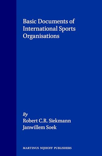 Stock image for Basic Documents of International Sports Organisations for sale by Ammareal