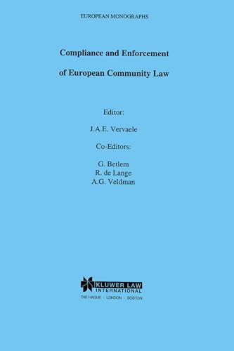 Stock image for Compliance and Enforcement of EUropean Community Law (European Monographs Series Set) for sale by dsmbooks
