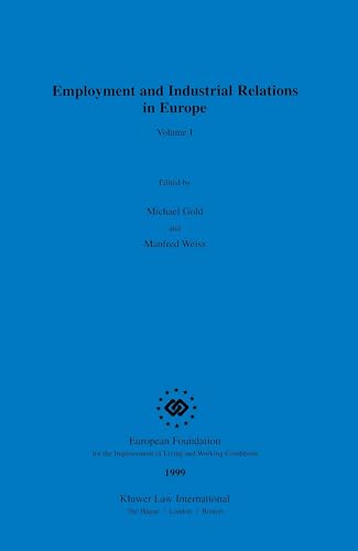 Beispielbild fr Employment and Industrial Relations in Europe: 1 zum Verkauf von WorldofBooks