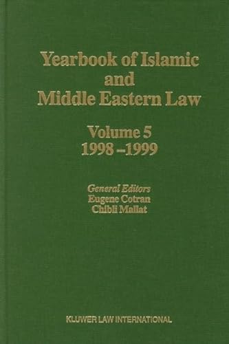 9789041113207: Yearbook of Islamic and Middle Eastern Law: 1998-1999 (5)