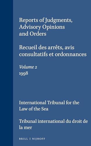 9789041115218: Reports of Judgments, Advisory Opinions and Orders / Recueil Des Arrts, Avis Consultatifs Et Ordonnances, Volume 2 (1998) (RECUEIL DES ARRETS, AVIS ... OF JUDGEMENTS, ADVISORY OPINIONS AND ORDERS)