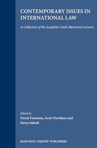 9789041115874: Contemporary Issues in International Law: A Collection of the Josephine Onoh Memorial Lectures
