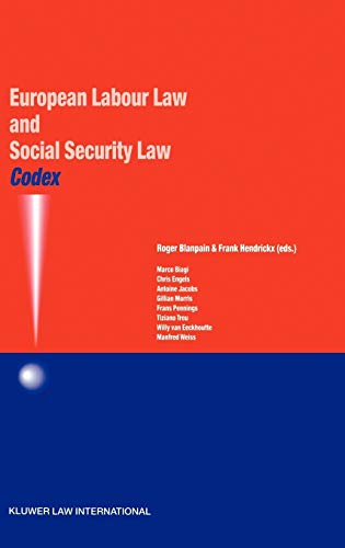 Imagen de archivo de Codex: European Labour Law and Social Security Law a la venta por Anybook.com