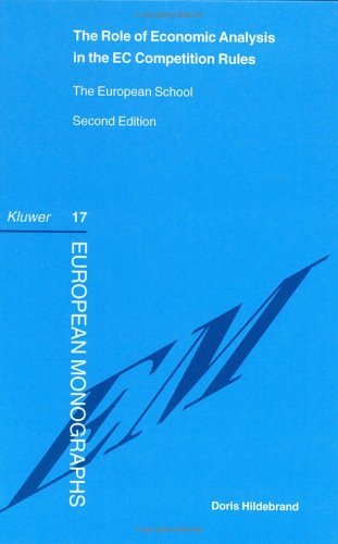 Beispielbild fr The role of economic analysis in the EC competition Rules : the European School. 2nd Edition. zum Verkauf von Kloof Booksellers & Scientia Verlag