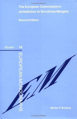Beispielbild fr The European Commission's jurisdiction to scrutinize mergers. 2nd edition. zum Verkauf von Kloof Booksellers & Scientia Verlag