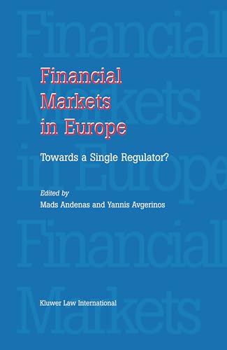 Beispielbild fr Financial Markets in Europe: Towards a Single Regulator: Towards a Single Regulator zum Verkauf von Studibuch