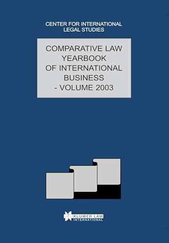 9789041122223: Comparative Law Yearbook of International Business 2003: Volume 25, 2003 (Comparative Law Yearbook Series Set)