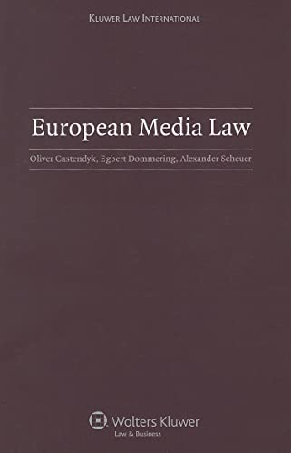 Imagen de archivo de European Media Law a la venta por Phatpocket Limited