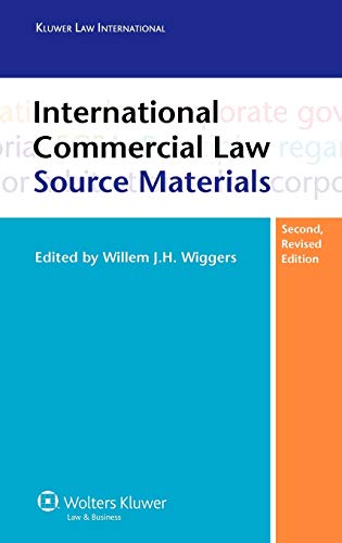 9789041123695: International Commercial Law Source Materials - Second Edition