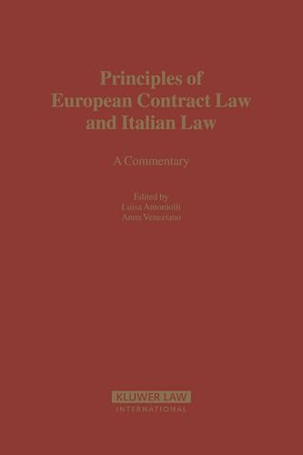 Stock image for Principles of European Contract Law And Italian Law for sale by Lucky's Textbooks