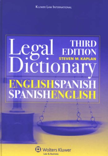 9789041125392: English/ Spanish and Spanish/ English Legal Dictionary, Third Edition (English and Spanish Edition)