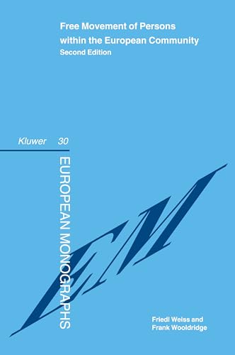 Beispielbild fr Free Movement of Persons within the European Community. 2nd edition. zum Verkauf von Kloof Booksellers & Scientia Verlag