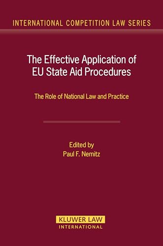 Beispielbild fr The Effective Application of EU State Aid Procedures zum Verkauf von Blackwell's