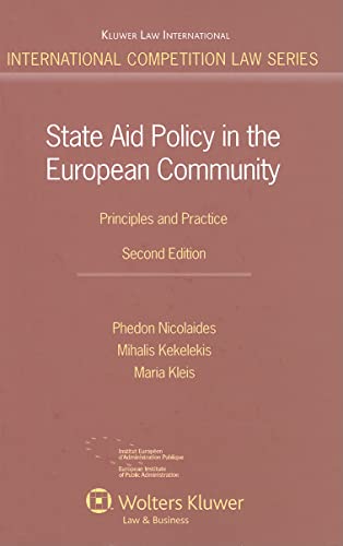 Beispielbild fr State Aid Policy in the European Community : Principles and Practice zum Verkauf von medimops
