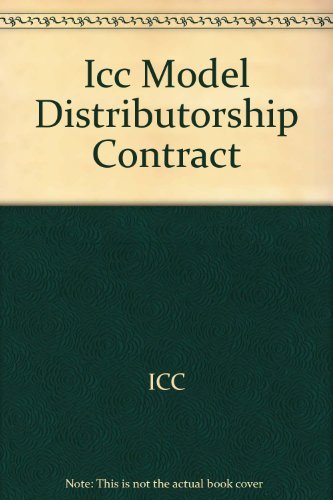 9789041131850: ICC Model Distributorship Contract: Sole Importer - Distributor