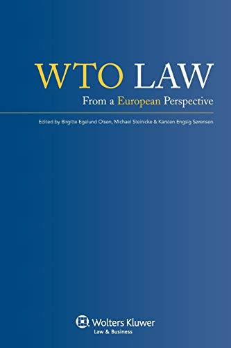 9789041133588: WTO Law: From a European Perspective