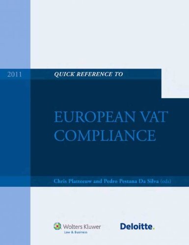 Beispielbild fr Quick Reference Guide to European VAT Compliance 2011 zum Verkauf von dsmbooks