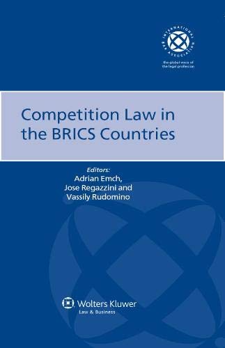 9789041138217: Competition Law in the BRICS Countries