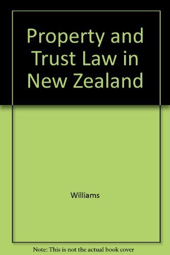 Property and Trust Law in New Zealand (9789041138392) by Gordon Williams