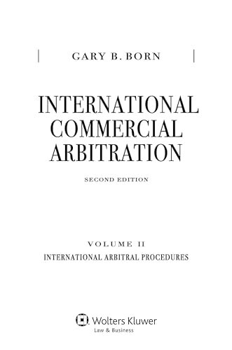 Stock image for International Commercial Arbitration: Volume II: International Arbitral Procedures for sale by ThriftBooks-Dallas