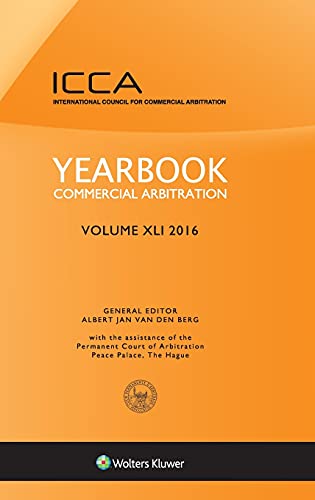 Stock image for Yearbook Commercial Arbitration Volume XLI (2016) for sale by Revaluation Books