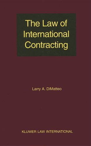 Beispielbild fr The law of international contracting. zum Verkauf von Kloof Booksellers & Scientia Verlag