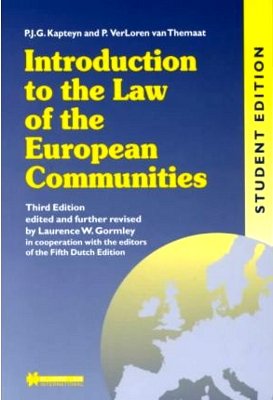 9789041196668: Introduction to the Law of the European Communities