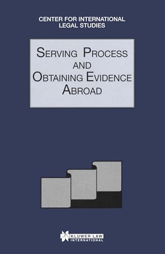 Stock image for Serving Process and Obtaining Evidence Abroad: The Comparative Law Yearbook of International Business : Special Issues, 1998 for sale by Revaluation Books