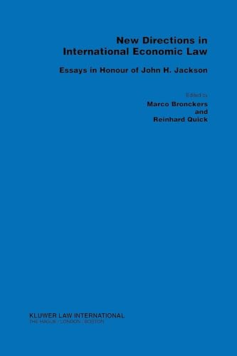 New Directions in International Economic Law:Essays in Honour of John H. Jackson (9789041198051) by Jackson, John