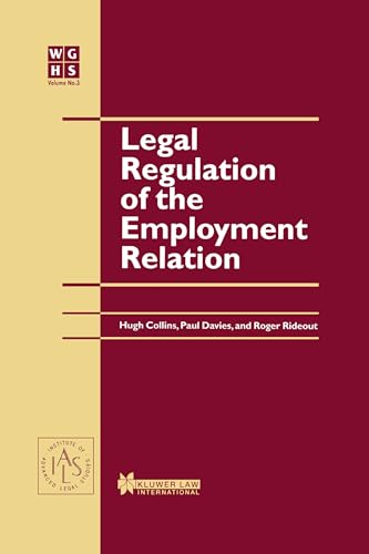 9789041198129: Legal Regulation of the Employment Relation (W.G. Hart Legal Workshop Series)