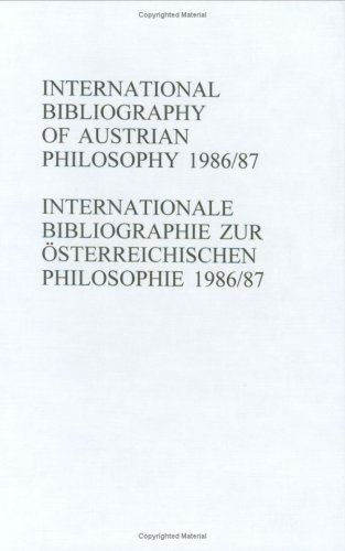 9789042000360: International Bibliography of Austrian Philosophy 1986/87 (Studien zur sterreichischen Philosophie, Supplement)