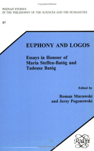 Beispielbild fr Euphony and Logos. Essays in Honour of Maria Steffen-Batg and Tadeusz Batg. zum Verkauf von Antiquariaat Schot