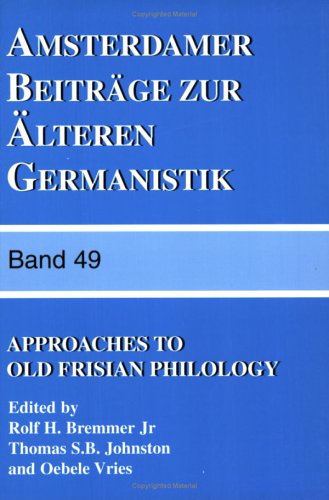 9789042006515: Approaches to Old Frisian (Amsterdamer Beitrge Zur lteren Germanistik)