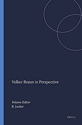 Beispielbild fr Volker Braun in Perspective: 58 (German Monitor) zum Verkauf von WorldofBooks