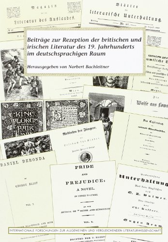 Beispielbild fr Beitr�ge zur Rezeption der Britischen und Irischen Literatur des 19. Jahrhunderts im deutschsprachigen Raum. zum Verkauf von Wonder Book