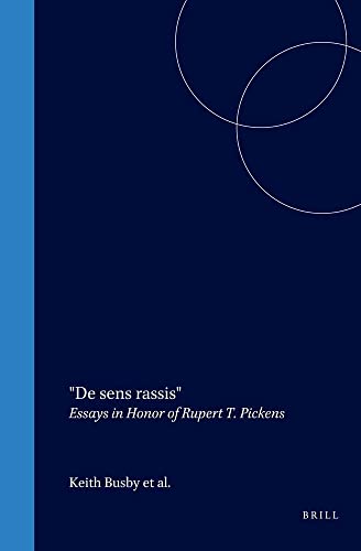 Stock image for De sens rassis . Essays in Honor of Rupert T. Pickens. for sale by Antiquariaat Schot