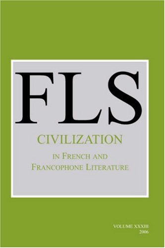 9789042020498: Civilization in French and Francophone Literature: 33 (French Literature Series)