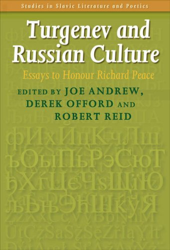 Stock image for TURGENEV AND RUSSIAN CULTURE: ESSAYS TO HONOUR RICHARD PEACE. for sale by Burwood Books