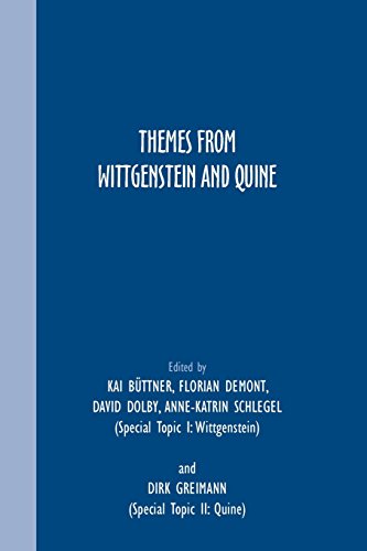 Stock image for Grazer Philosophische Studien (Volume 89) . [Themes from Wittgenstein and Quine.(Special Topic I: Wittgenstein ; Special Topic II: Quine)]. for sale by Ganymed - Wissenschaftliches Antiquariat